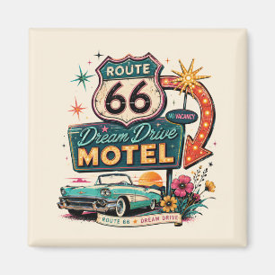 Atomic Neon Roadside Sign Keepsake Magnet