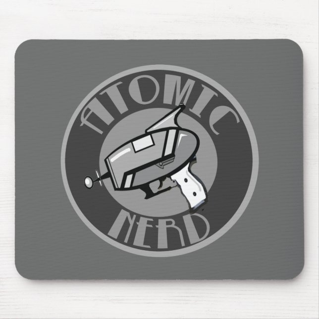 Atomic Nerd raygun mouse pad (Front)