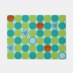 Atomic Octagons Door Mat
