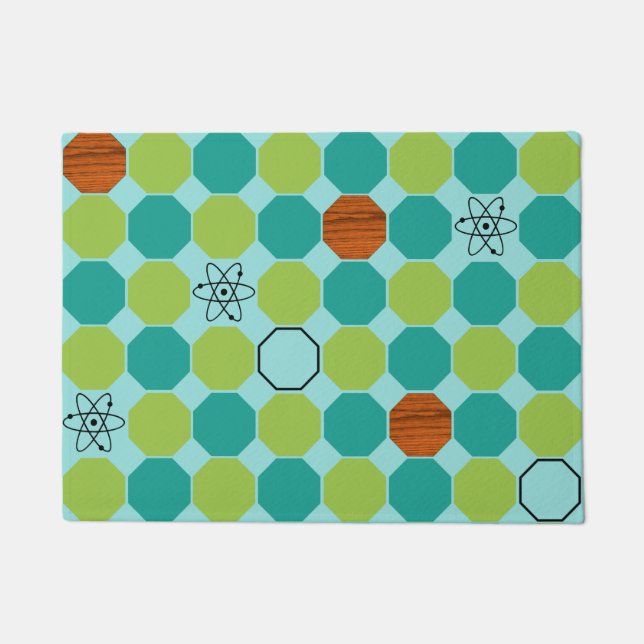 Atomic Octagons Door Mat (Front)