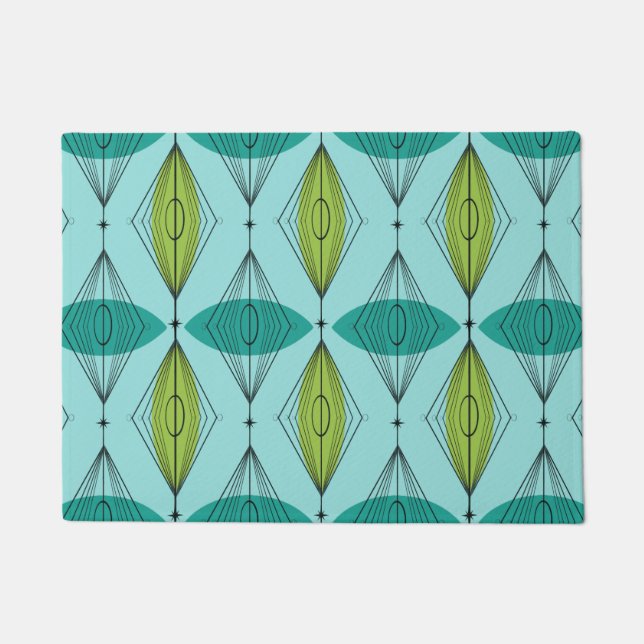 Atomic Ogee and Starbursts Doormat (Front)