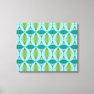Atomic Ogee & Starbursts Canvas Wall Art