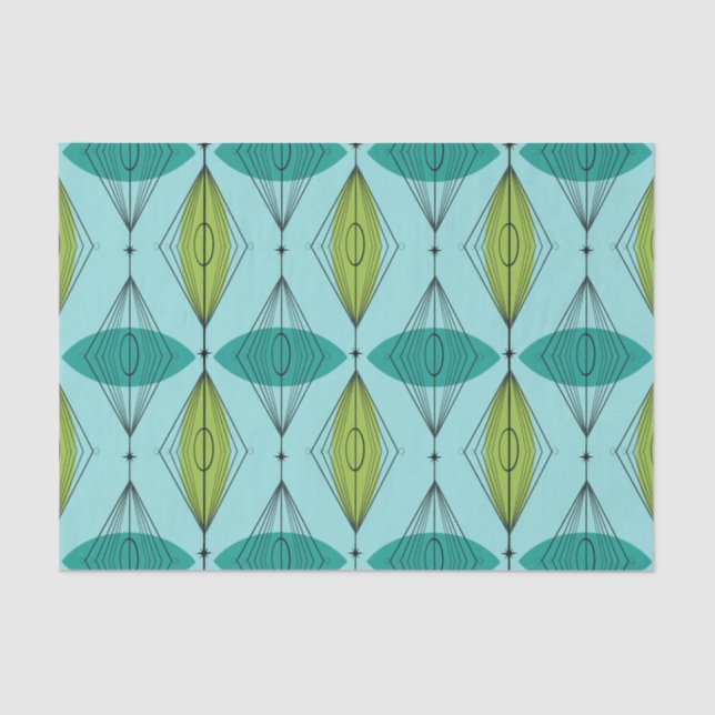 Atomic Ogee & Starbursts Tissue Paper (Front)