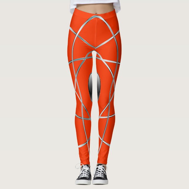 Atomic Orange Leggings (Front)