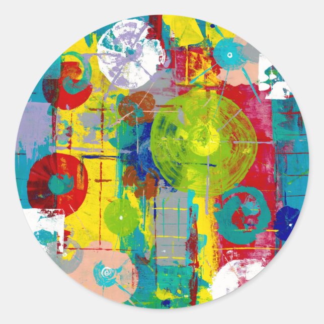 Atomic Orbital Classic Round Sticker (Front)