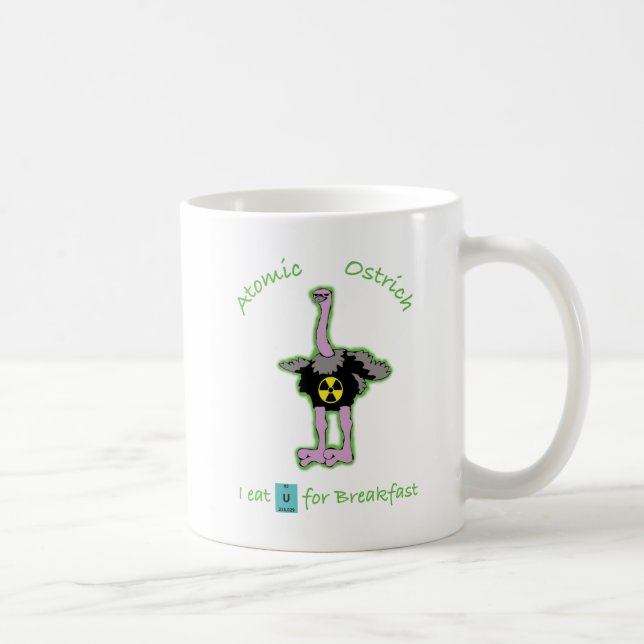 Atomic Ostrich Coffee Mug (Right)