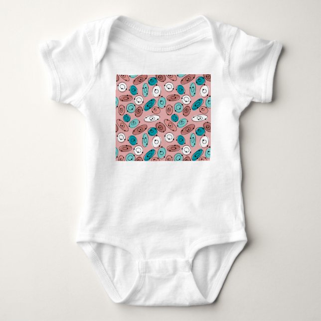 Atomic Ovals Baby Bodysuit (Front)