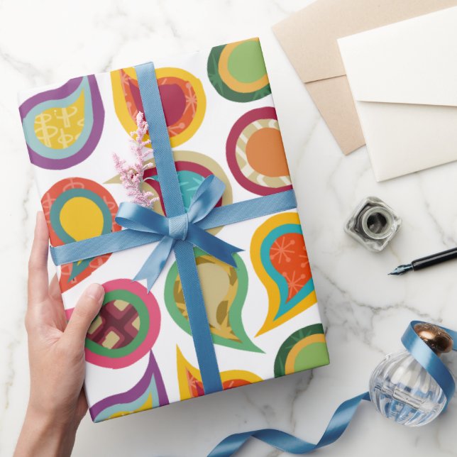 Atomic Paisleys  Wrapping Paper (Gifting)