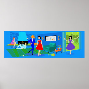 Atomic Palm Springs Cocktail Party Poster