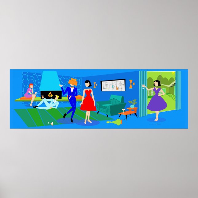 Atomic Palm Springs Cocktail Party Poster (Front)