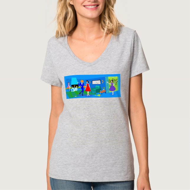 Atomic Palm Springs Cocktail Party T-Shirt (Front)