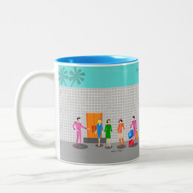 Atomic Palm Springs Stewardess Party Mug (Left)