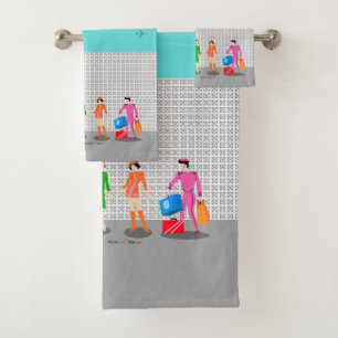 Atomic Palm Springs Stewardess Party Towel