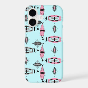 Atomic Pink & Grey Pattern iPhone 7 Plus Case