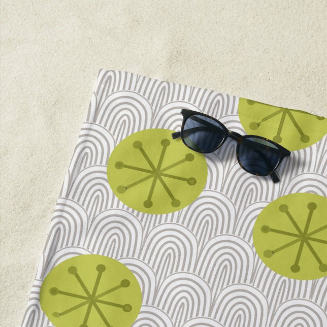 Atomic Pinwheels  Beach Towel (In Situ)