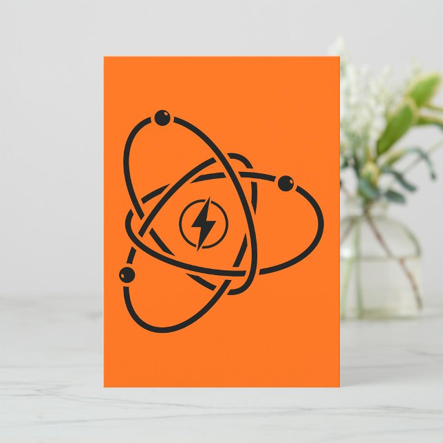Atomic Power Energy Symbol Science and Tech  Invitation (Creator Uploaded)