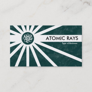 Atomic Rays - Green Earth Texture Business Card