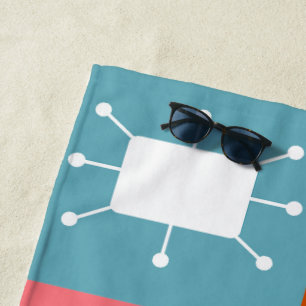 Atomic Rectangles Beach Towel
