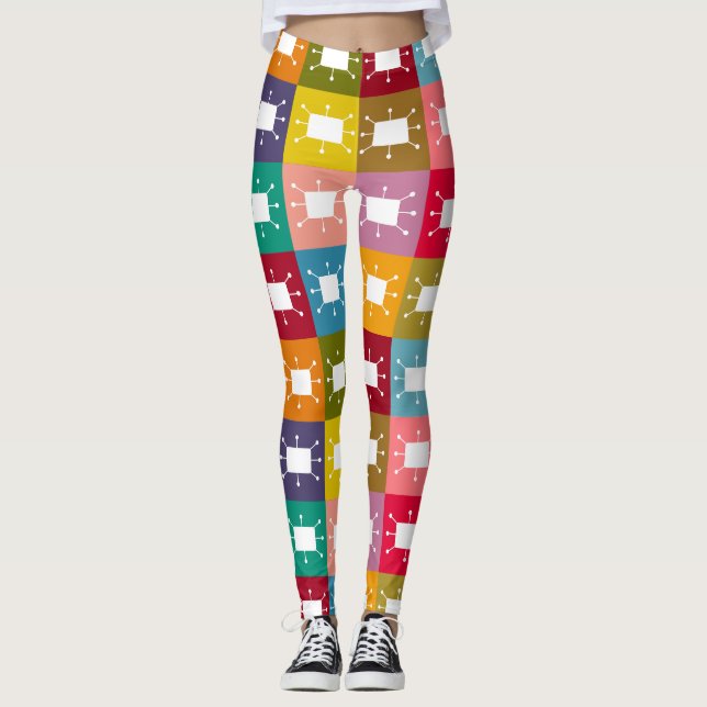 Atomic Rectangles  Leggings (Front)