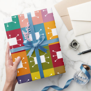 Atomic Rectangles Wrapping Paper
