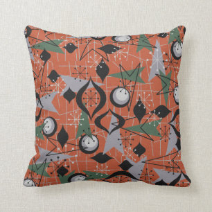 Atomic Retro, Fifties Style Throw Pillow