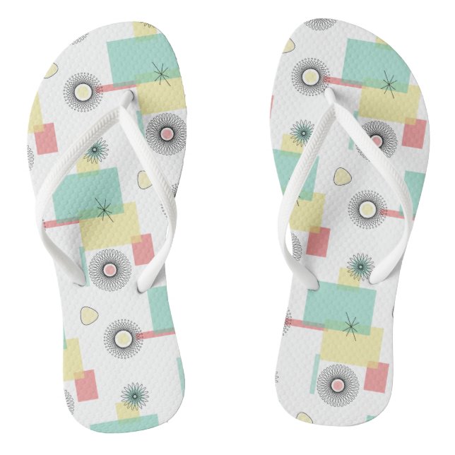 Atomic Retro Geo Flip Flops (Footbed)