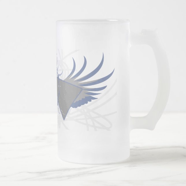 Atomic Rev Frosted Glass Mug (Right)