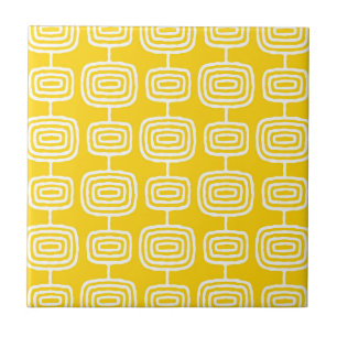 Atomic Rings Abstract Pattern Tile