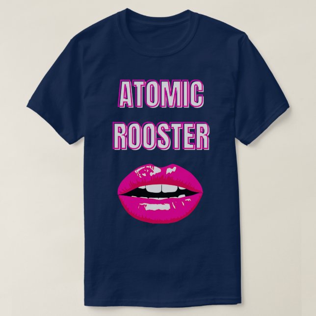 atomic rooster red lips T-Shirt (Design Front)
