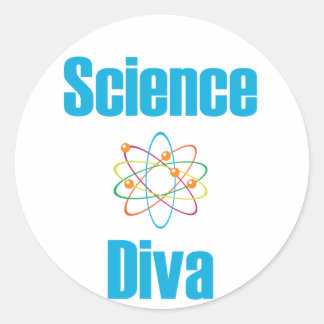 Atomic Science Diva Classic Round Sticker