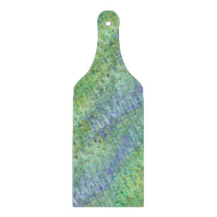 atomic sea glass - greens and blues : cutting board