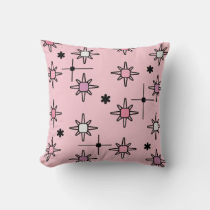 Atomic Sky Starbursts Pink Cushion