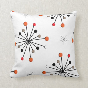 Atomic Star Burst Retro Pattern Cushion