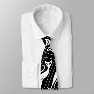 Atomic Star Cool Cat MidCentury Modern MCM  MOD Tie