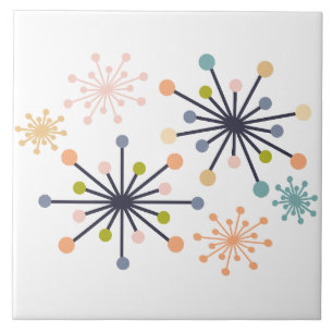 Atomic Starburst Pastels Tile