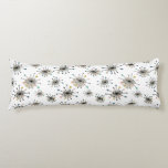 Atomic Starburst Pattern Mid-century Body Cushion<br><div class="desc">This fabulous mid-century modern styled body pillow features shooting starbursts in colours of turquoise blue,  pink,  tan,  green,  blue,  gold,  and black. Give your bed a POP of fun!</div>