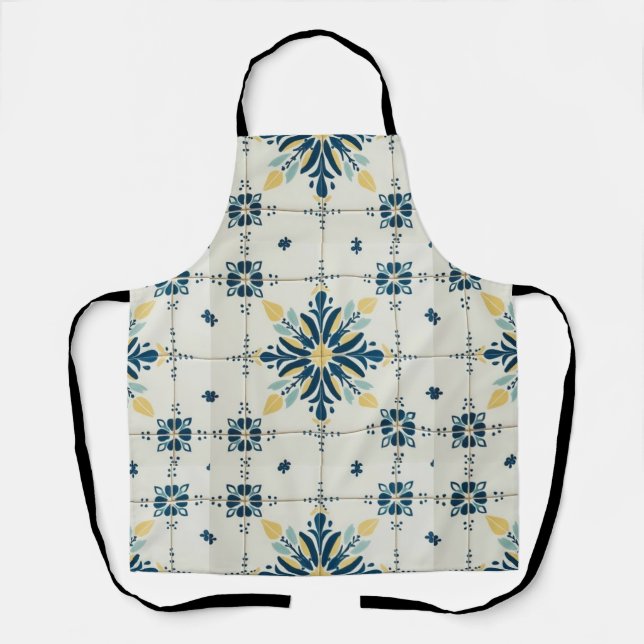 Atomic Starburst Retro Mid Century Modern Apron (Front)