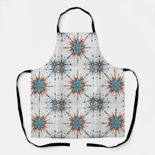 Atomic Starburst Retro Mid Century Modern Apron