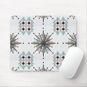 Atomic Starburst Retro Mid Century Modern Mouse Mat