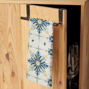 Atomic Starburst Retro Mid Century Modern Tea Towel