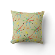 Atomic Starburst Retro Multicolored Pattern