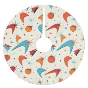 Atomic Starbursts Brushed Polyester Tree Skirt