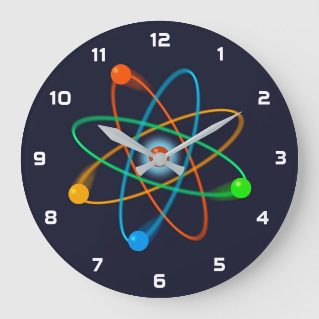 Atomic Structure Science Large Clock (Front)