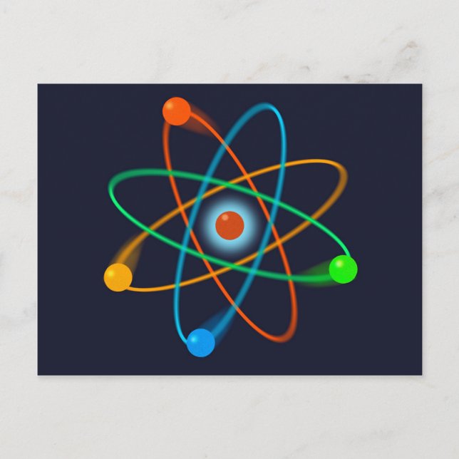Atomic Structure Science Postcard (Front)