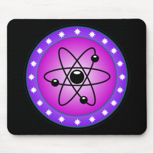 Atomic Symbol on a Pink background Mouse Mat