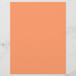 Atomic Tangerine (solid colour) Custom Letterhead