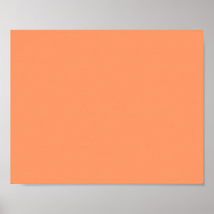Atomic Tangerine (solid colour) Poster