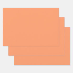 Atomic Tangerine (solid colour) Wrapping Paper Sheet