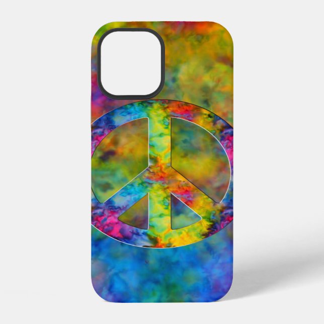 [Atomic Tie-Dye]  Psychedelic Rainbow Colours iPhone Case (Back)