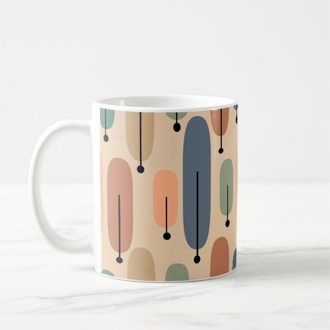 Atomic Trees Retro Coffee Mug (Left)